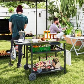 Outdoor Bar Cart Grill Table ( Amazon Shipping)(Prohibited by WalMart)