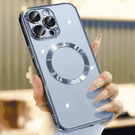 For 14 13 12 11 Pro Max Case Mag Safe Magnetic Camera Lens Cover (Option: Sierra Blue-IPhone14)