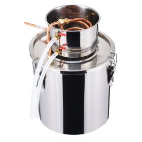 Moonshine Still 5 Gal Water Wine Alcohol Distiller Brewing Kit Stainless Steel (Default: Default)